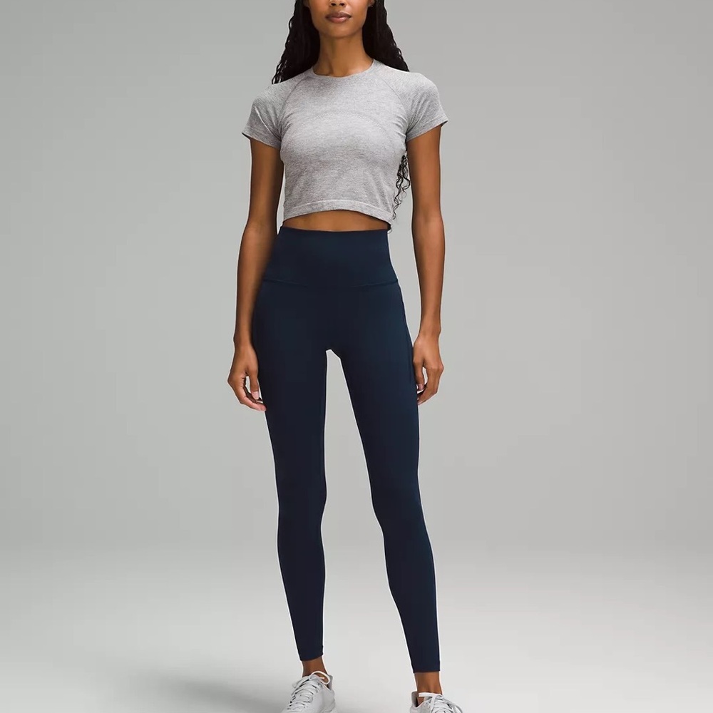 Lululemon Athletica Blue Leggings High-Waisted Performance